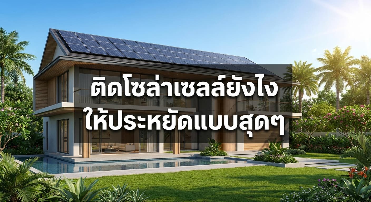 ติดโซล่าเซลล์ยังไงให้ประหยัดแบบสุดๆ เคล็ดลับลดค่าไฟที่ชาวสระบุรีต้องรู้ โดย เอนีเทค